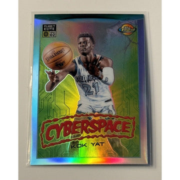 2022-23 Topps Finest OTE Kok Yat Cyberspace RC Refractor Iowa Wolves Card PE2-8*