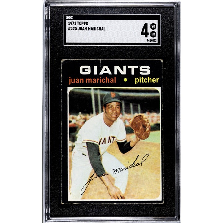 1971 Topps JUAN MARICHAL SF GIANTS SGC 4 Card #325 - 54 HOF Players In This Set!