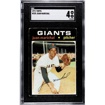 1971 Topps JUAN MARICHAL SF GIANTS SGC 4 Card #325 - 54 HOF Players In This Set!