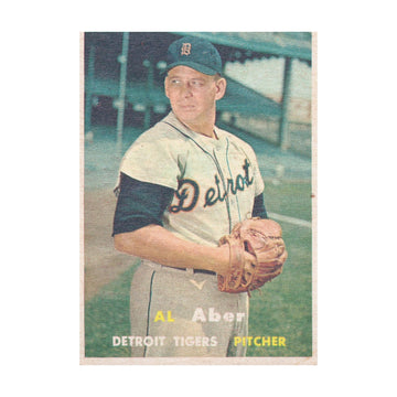 Al Aber 1957 Topps #141 MLB Detroit Tigers Vintage VG Raw Baseball Card
