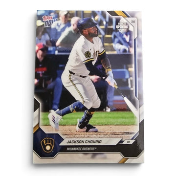Jackson Chourio 2026 Topps NOW Road to Opening Day Brewers OD-221 PR 921