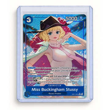 Miss Buckingham Stussy OP17-054 Alt Art English One Piece TCG Foil NM-Mint