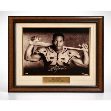 Bo Jackson Signed 16x20 Framed Photo Auto Raiders Royals Stacks COA - BO KNOWS