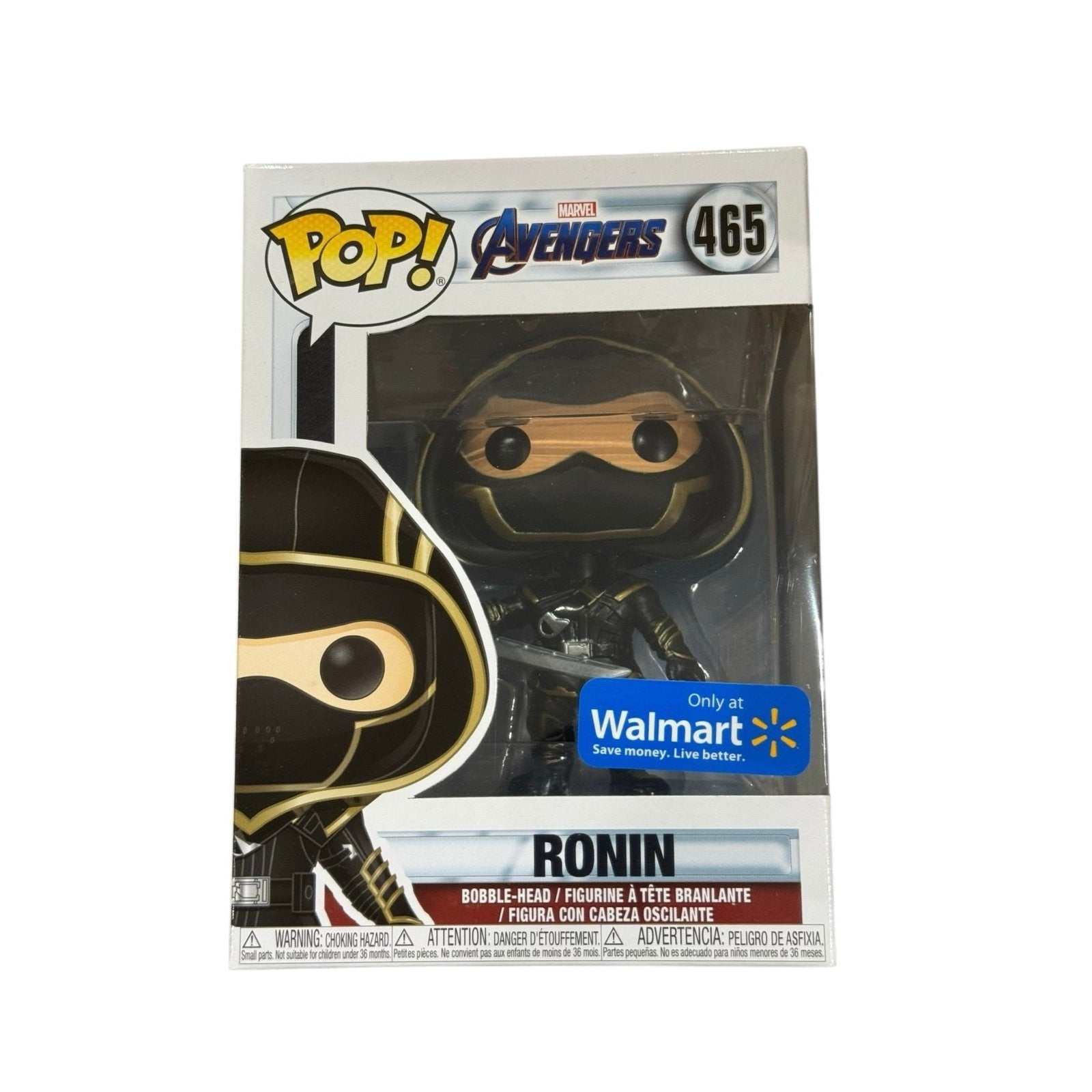 Funko Pop Marvel Avengers Ronin #465 Walmart Exclusive collectible figure in black suit with sword
