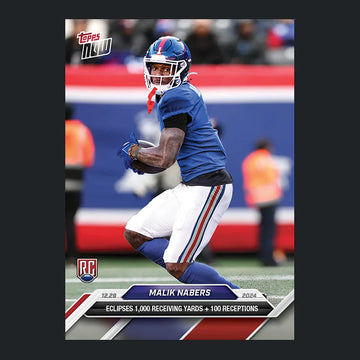 Malik Nabers 2024 Topps NOW #18 NY Giants