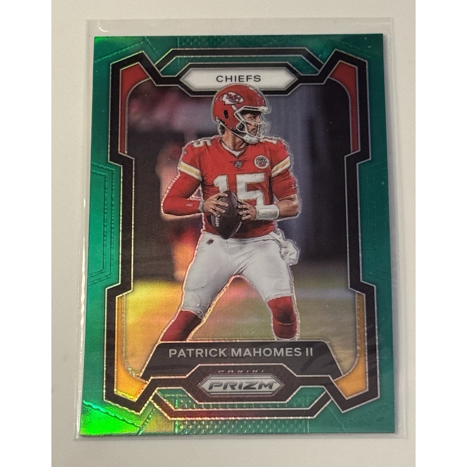 2023 Prizm Football - Patrick Mahomes II - Green Holo* Card #149 - NFL KC Chiefs