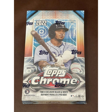 2022 Topps Chrome Baseball Factory Sealed Hobby Lite Box - 4 Exclusives Per Box