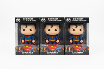 New-SEALED DC Direct Collector Vinyl Wave 3 Superman Movie Limited Edition 4.5" (Case of 3)