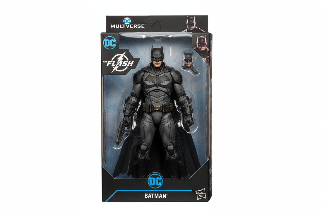 New-SEALED DC Multiverse The Flash Batman Costume (The Flash Movie) 7"