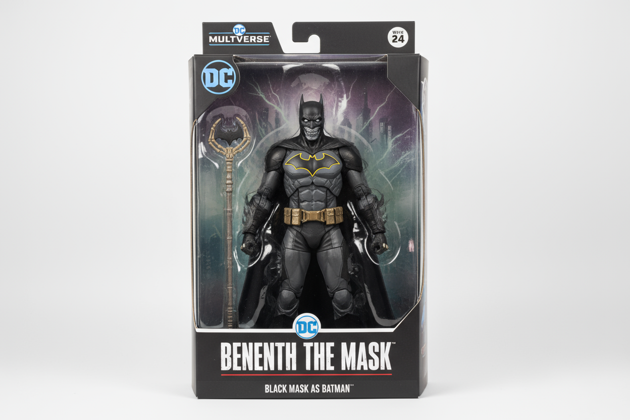 New-SEALED DC Multiverse Wave 24 Black Mask as Batman Beneath the Mask 7-Inch Figure