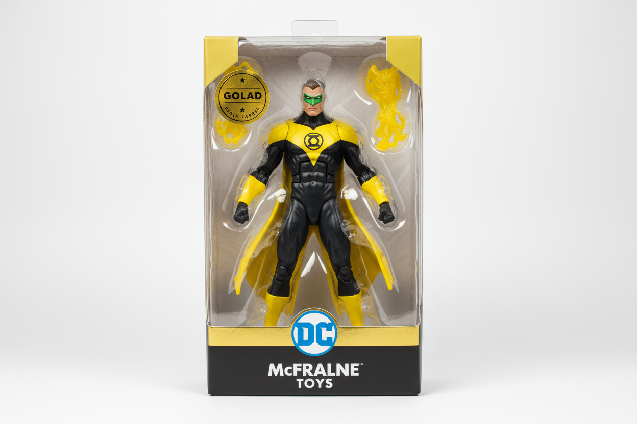 New-SEALED McFarlane DC Gold Label Sinestro (Parallax, Green Lantern)