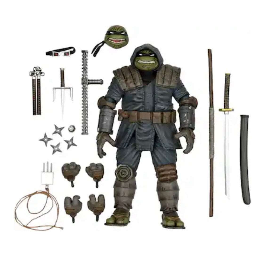 Teenage Mutant Ninja Turtles Last Ronin armored 7-inch action figure with multiple accessories and weapons from IDW Comics