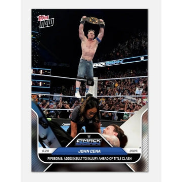 John Cena Topps NOW John Cena 1886 PR 2025 Topps NOW WWE 70 CM Punk SmackDown Pipebomb Card