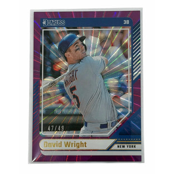 /49 David Wright Refractor 2024 Donruss Card #43 MLB New York Mets SP
