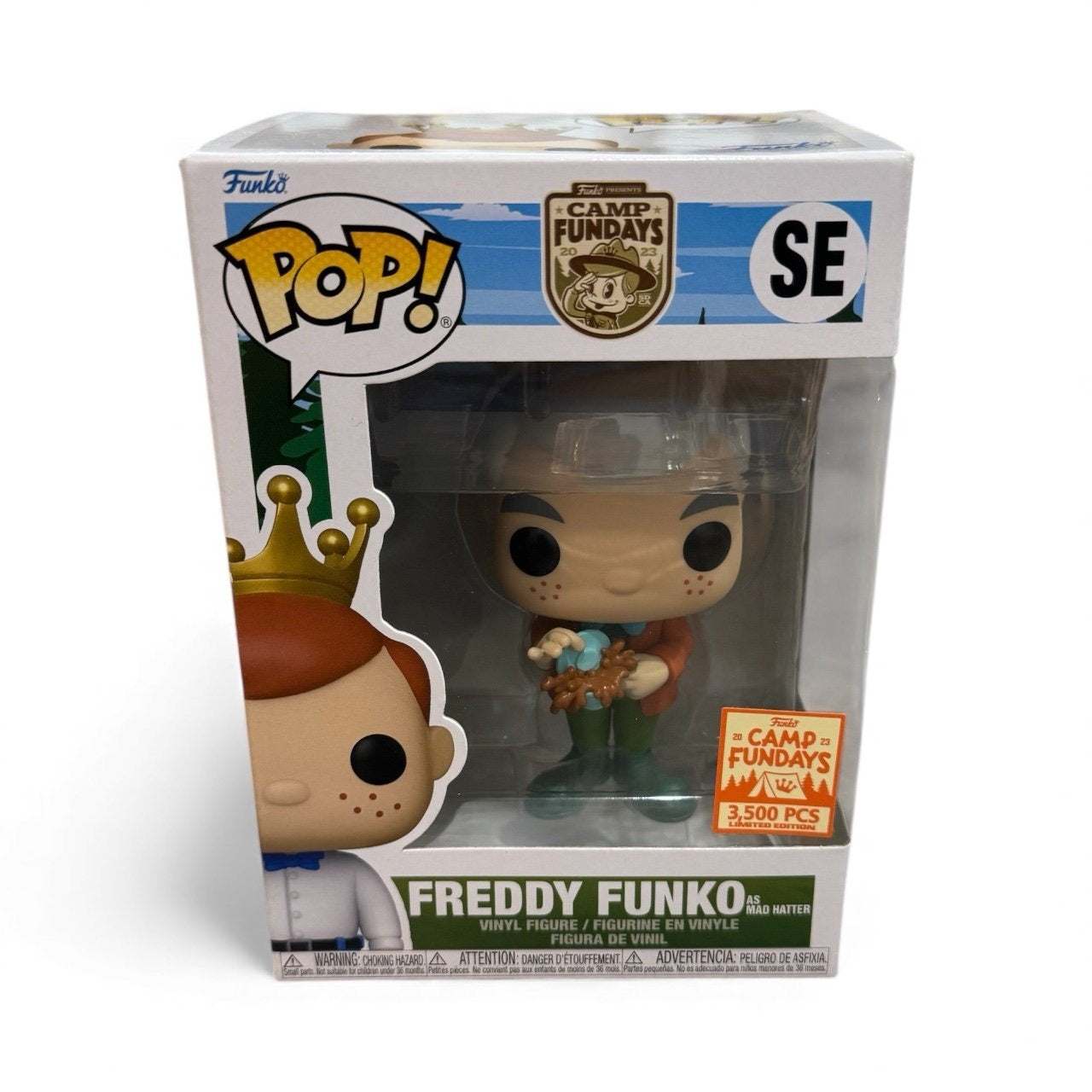 Freddy Funko as Mad Hatter limited edition Funko Pop vinyl figure Camp Fundays 2023 sealed box