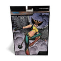 DC Multiverse Hawkgirl McFarlane Toys collector edition figure in sealed packaging with comic artwork.