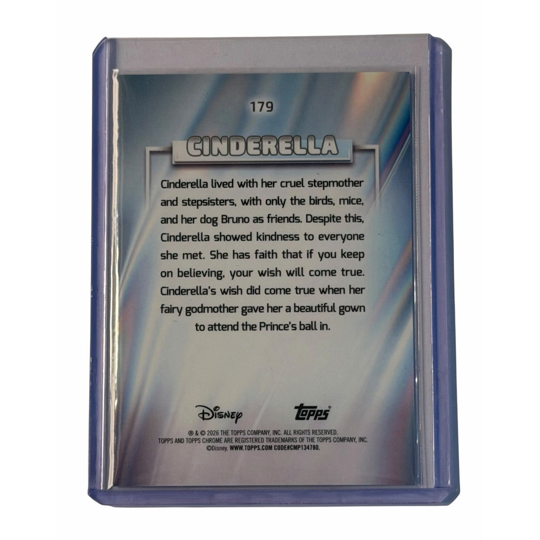 2026 Topps Chrome Disney Cinderella #179 Near Mint Princess Trading Card