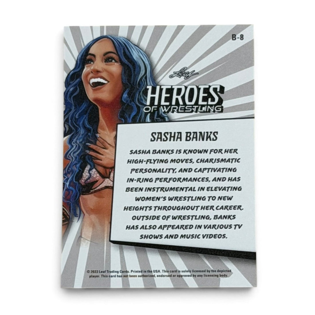 2023 Leaf Heroes of Wrestling Sasha Banks B-8 WWE Mercedes Moné Wrestling Card