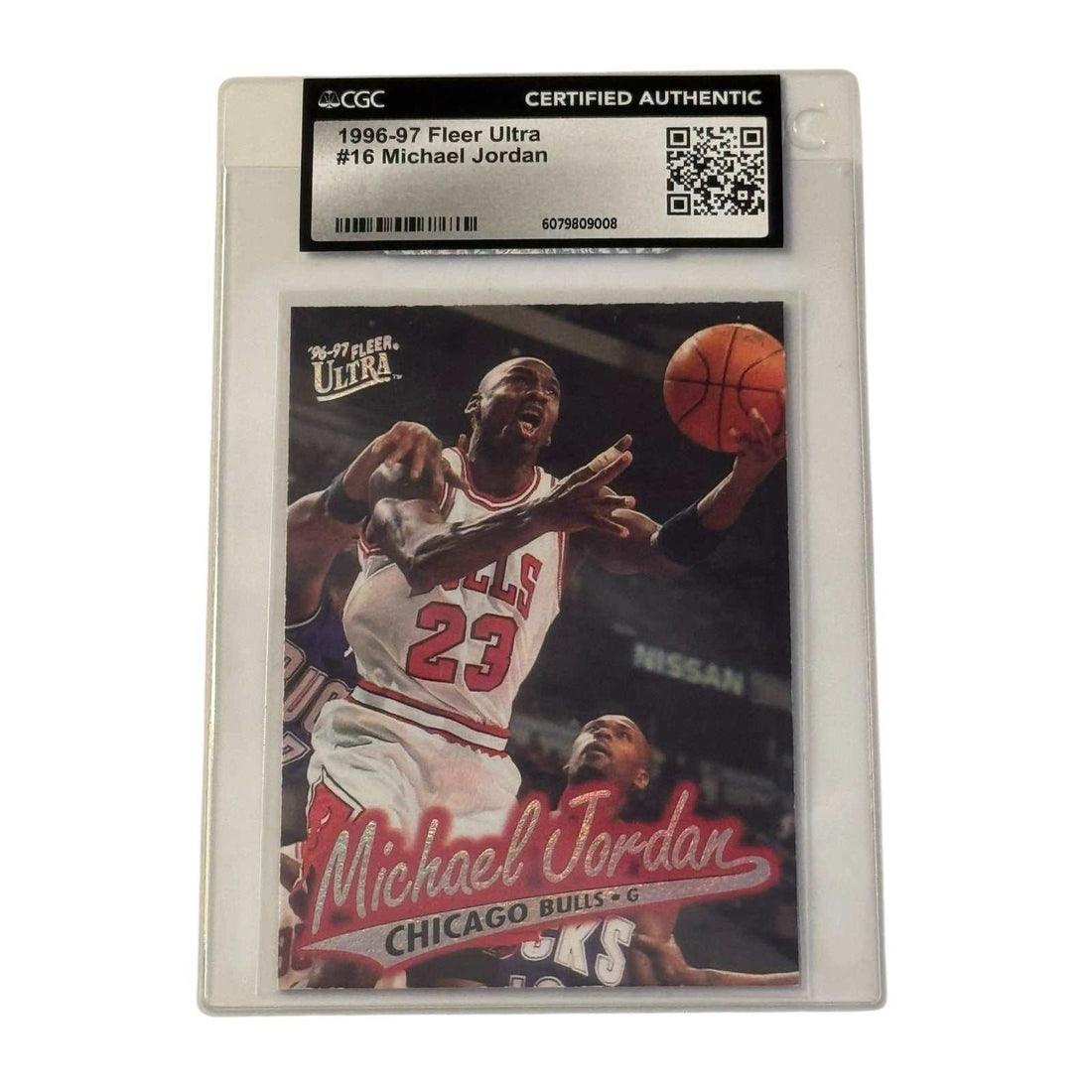 1996-97 NBA Fleer Ultra Michael Jordan Bulls Card 16 CGC Certified Authentic in protective sleeve