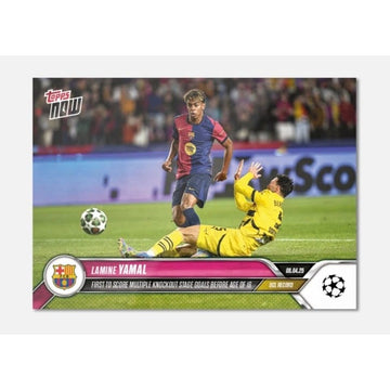 ONLY 2730 PRINTED Lamine Yamal 2024-25 Topps NOW #134 UCL Record FC Barcelona
