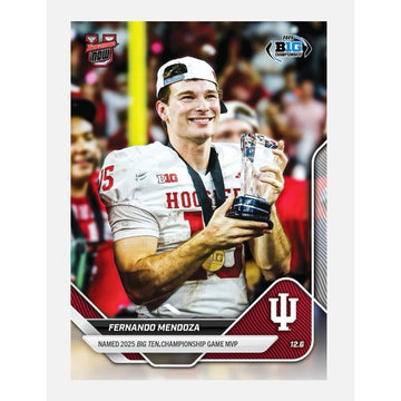 ONLY 4522 Printed Fernando Mendoza 2025-26 Bowman U NOW Football Card 58 IU MVP