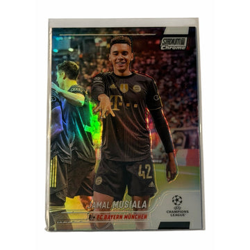 Jamal Musiala 2021-22 Stadium Club Chrome Refractor #42 Bayern Munich Futbol
