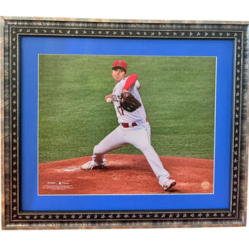 Shohei Ohtani 2018 Rookie Era 16x20 Photo MLB Angels Exquisite Wood Frame