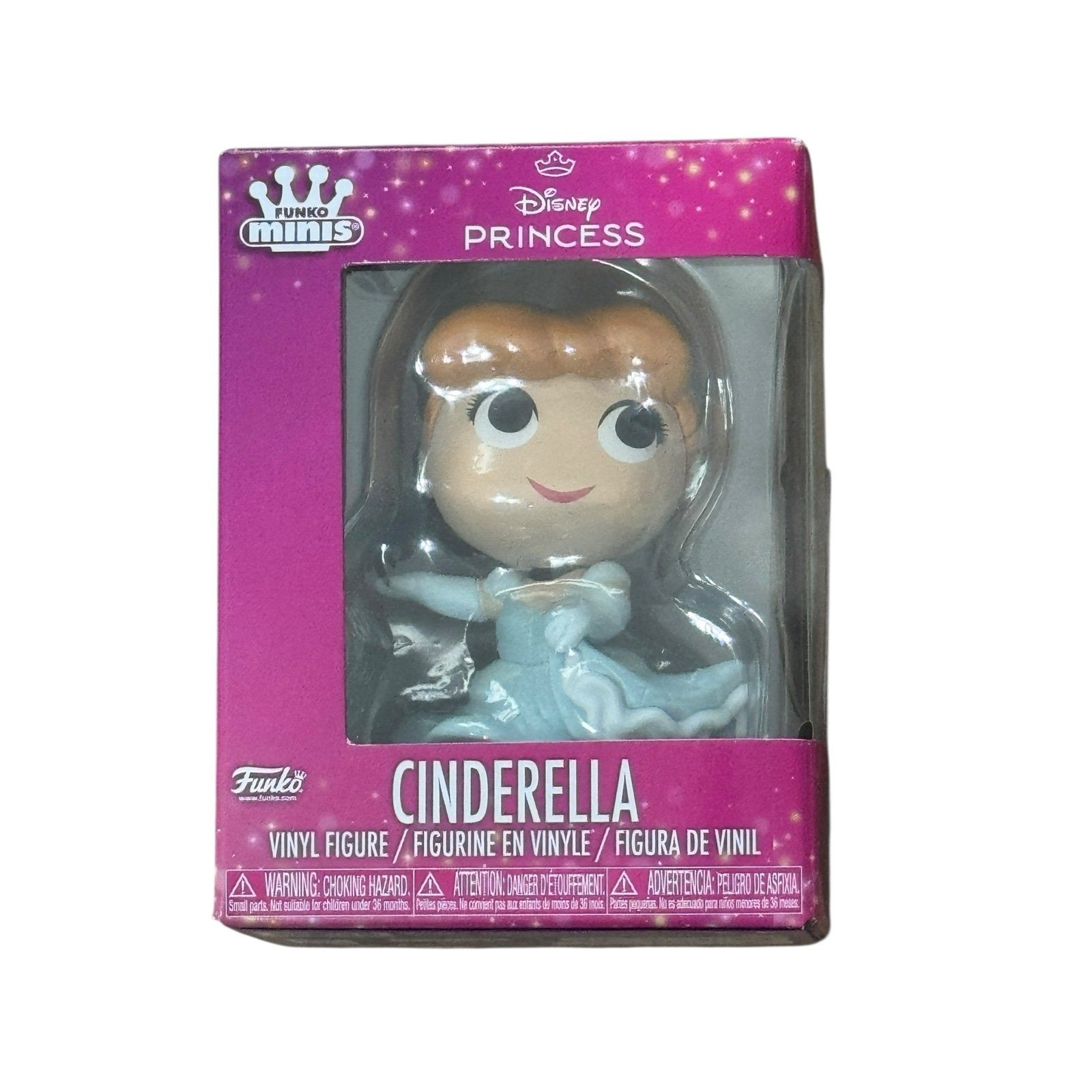 Funko Minis Disney Princess Cinderella vinyl figure in blue gown sealed collectible box