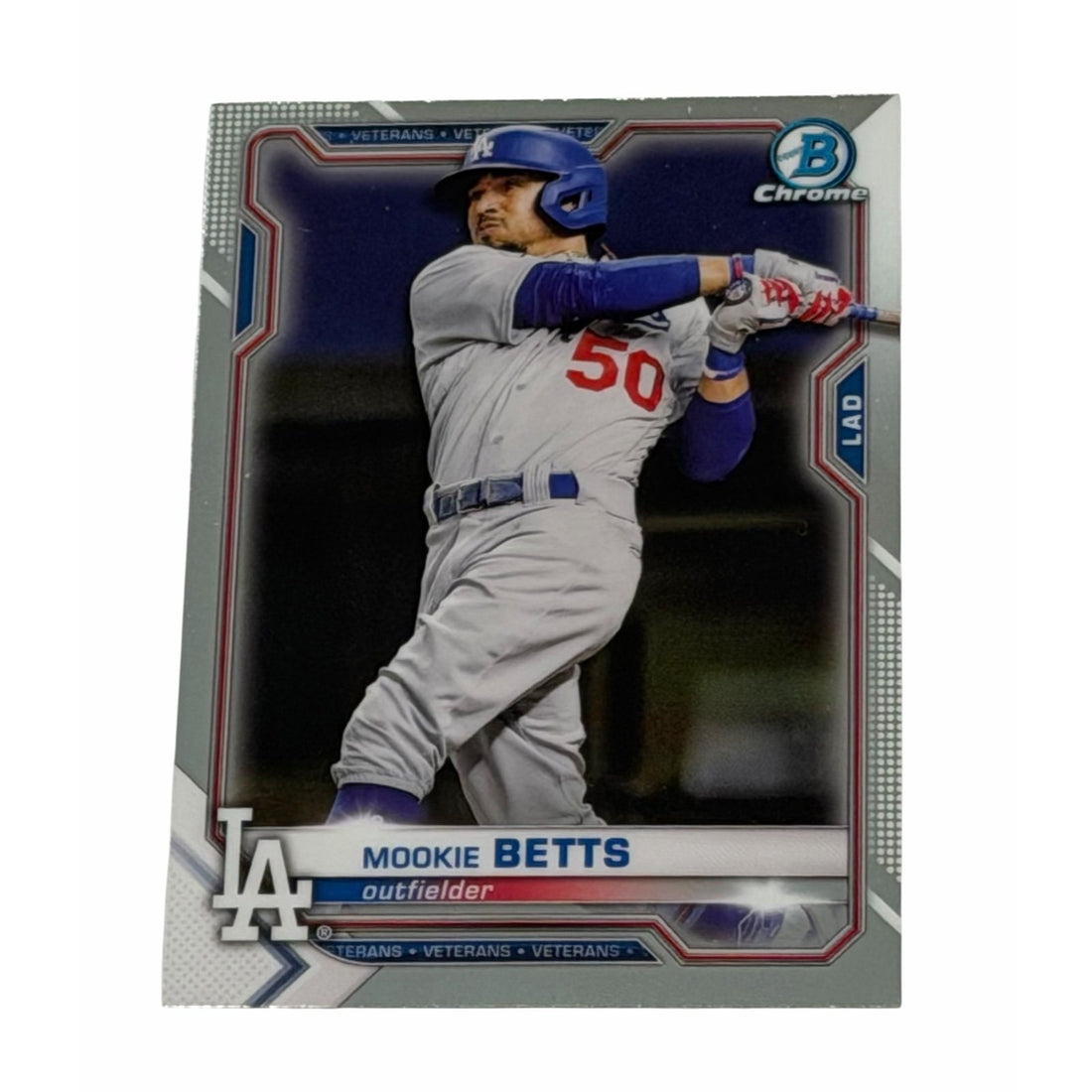 Mookie Betts Bowman Chrome Mookie Betts 2021 Bowman Chrome 86 MLB Los Angeles Dodgers Champions