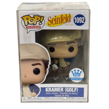 Funko Pop Seinfeld Kramer Golf #1092 Funko Shop Exclusive vinyl figure in box with blue crown sticker