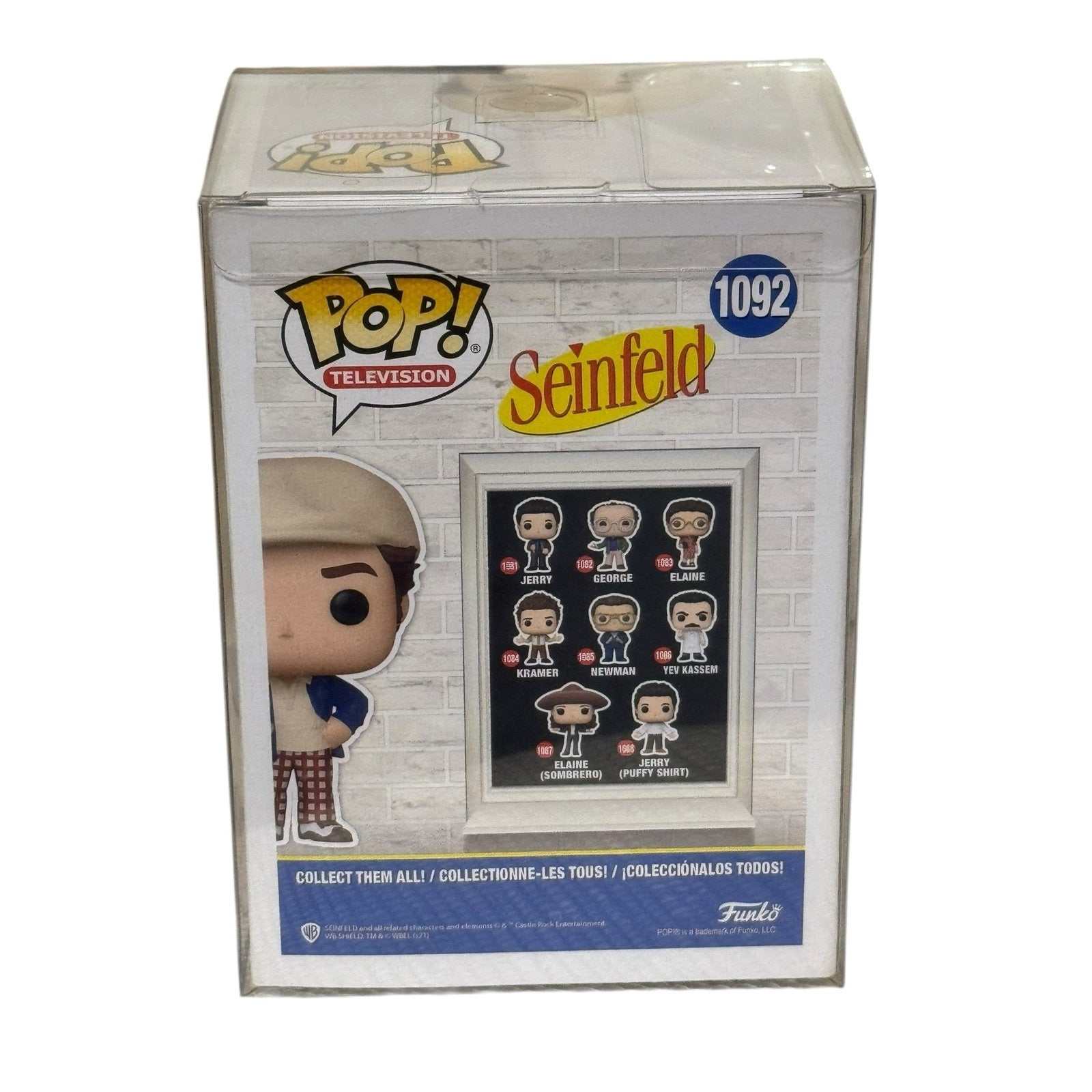 Funko Pop Seinfeld Kramer Golf #1092 collectible figure in exclusive box with blue crown sticker