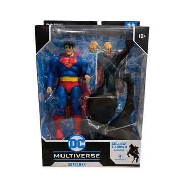 McFarlane DC Multiverse Superman action figure sealed packaging with Collect to Build a Horse Part 4 accessories