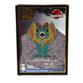 Funko Pop Pin Jurassic Park Dilophosaurus SE enamel collectible in display packaging