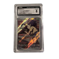 Poltchageist 2024 Pokémon Japanese Crimson Haze 068/066 Art Rare Holo CGC 8 card with warm tones and holographic highlights
