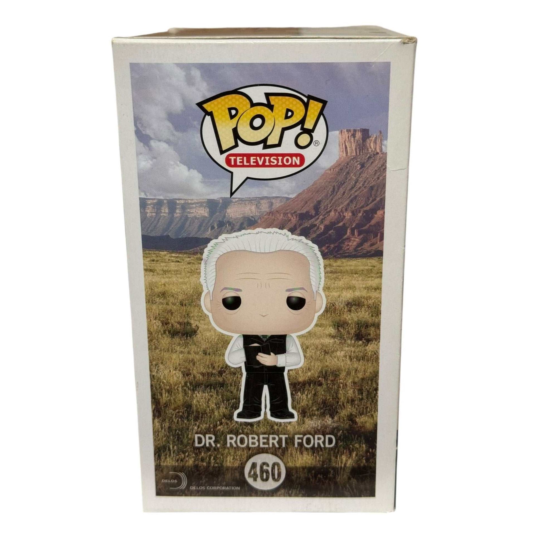 Pop! Vinyl Dr. Robert Ford figure 460 Westworld boxed collectible with minor box wear