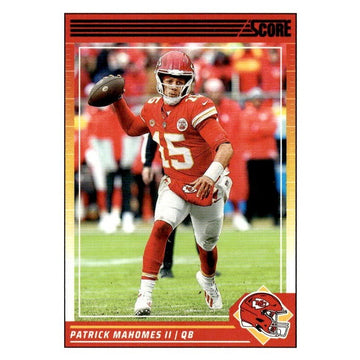 2024 NFL Score Football Patrick Mahomes II - Scorecard #137 - Kansas City Chiefs