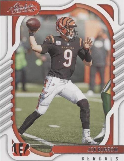 Joe Burrow* - 2022 Panini Absolute Football - NFL Cincinnati Bengals QB - SGC 9*