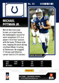 2023 Panini Contenders #44 Michael Pittman Jr. Game Ticket Red NFL Colts
