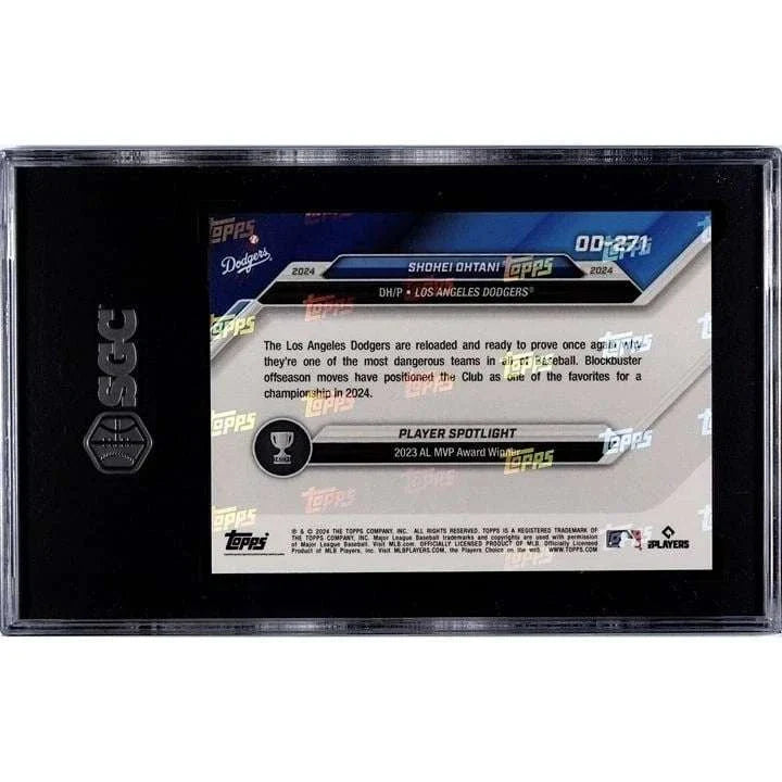 22/99 Shohei Ohtani 2024 Topps NOW Road to Opening Day LA Dodgers card SGC10