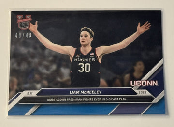 48/49* Liam McNeeley RC - 2024-25 Bowman U NOW® - NCAA UCONN Basketball Card #64