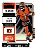 2023 Panini Contenders Card #21 Ja'Marr Chase Season Ticket Retail - NFL Bengals