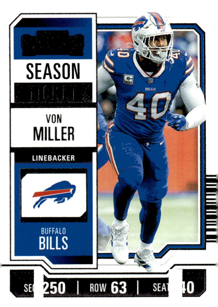 2023 Panini Contenders #13 - Von Miller Season Ticket Retail - NFL Broncos/Bills
