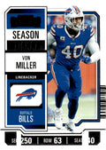 2023 Panini Contenders #13 - Von Miller Season Ticket Retail - NFL Broncos/Bills