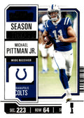2023 Panini Contenders #44 Michael Pittman Jr. Game Ticket Red NFL Colts