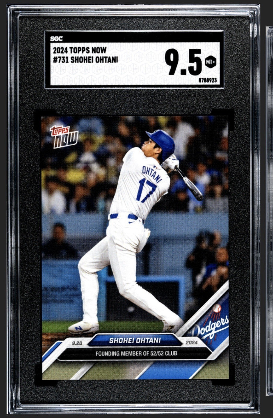 2024 Topps Now SHOHEI OHTANI #731 - History! 53/53 - Los Angeles DODGERS SGC 9.5