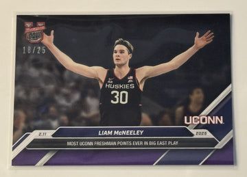 18/25* Liam McNeeley RC - 2024-25 Bowman U NOW® - NCAA UCONN Basketball Card #64
