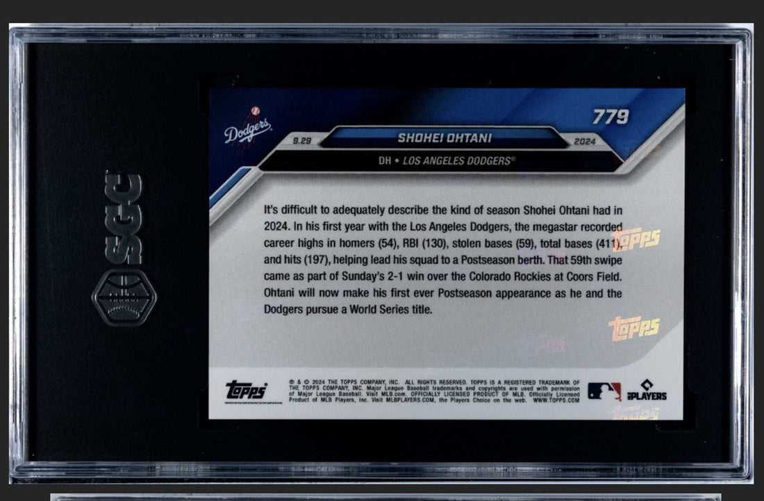 Shohei Ohtani 2024 Topps NOW LA Dodgers 59th stolen base graded card Gem Mint 10