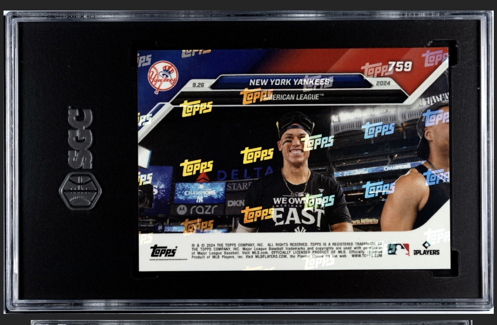 2024 Topps Now Aaron Judge MLB New York Yankees #759 ALDS SGC 10 Low Population!