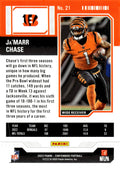 2023 Panini Contenders Card #21 Ja'Marr Chase Season Ticket Retail - NFL Bengals
