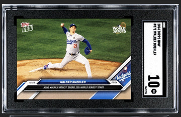 ONLY 4099 Printed! 2024 Topps Now MLB LA World Series Walker Buehler #872 SGC 10